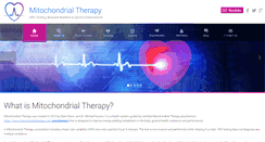Desktop Screenshot of mitochondrialtherapy.com