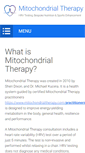 Mobile Screenshot of mitochondrialtherapy.com