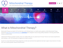 Tablet Screenshot of mitochondrialtherapy.com
